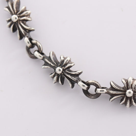 CHROME HEARTS Tiny E CH Plus Sterling Silver Bracelet