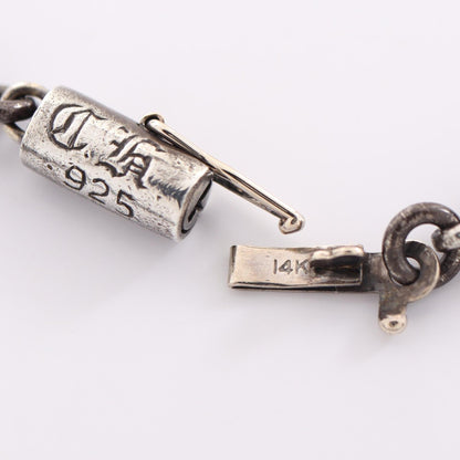 CHROME HEARTS Tiny E CH Plus Sterling Silver Bracelet