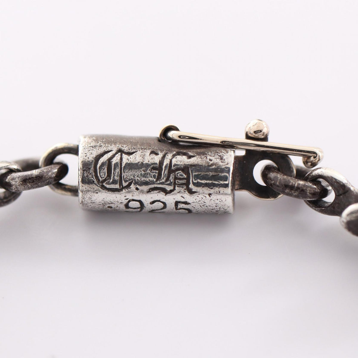 CHROME HEARTS Tiny E CH Plus Sterling Silver Bracelet