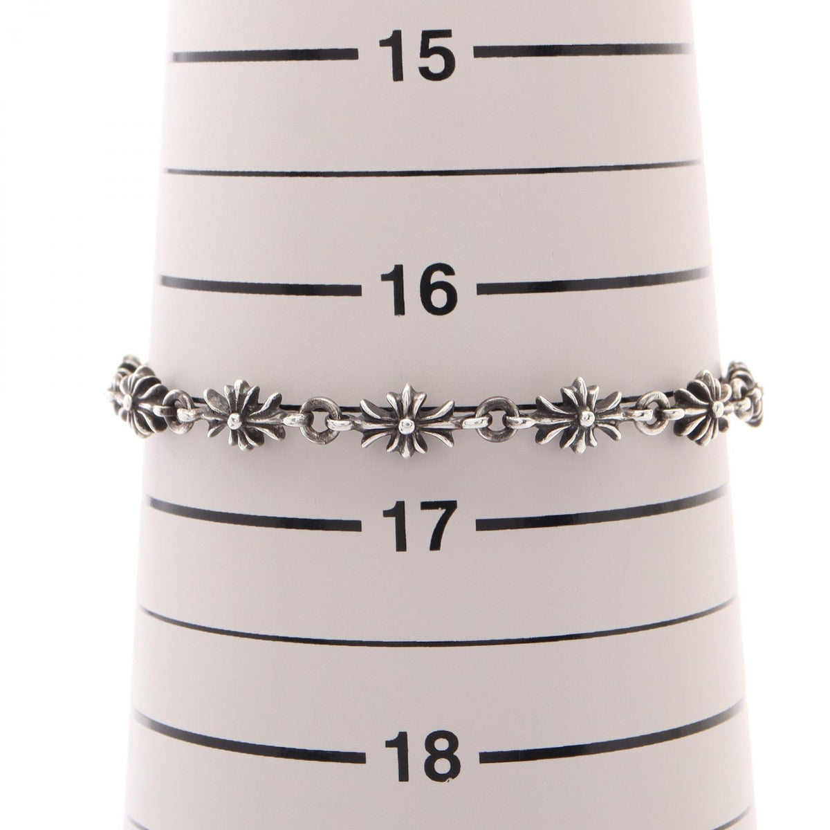CHROME HEARTS Tiny E CH Plus Sterling Silver Bracelet