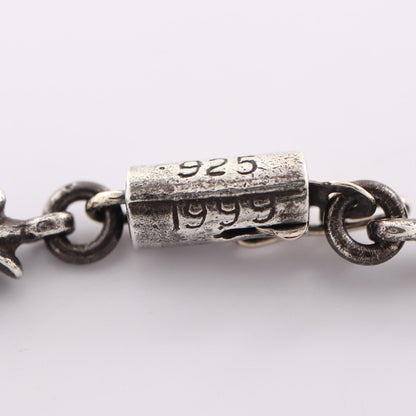 CHROME HEARTS Tiny E CH Plus Sterling Silver Bracelet