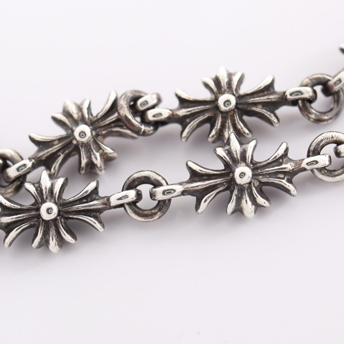 CHROME HEARTS Tiny E CH Plus Sterling Silver Bracelet