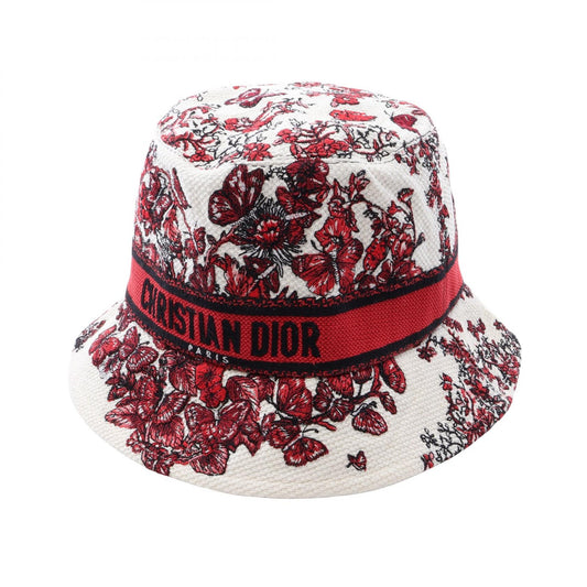 Dior D-Bobby Butterfly Cotton Bucket Hat Size 57