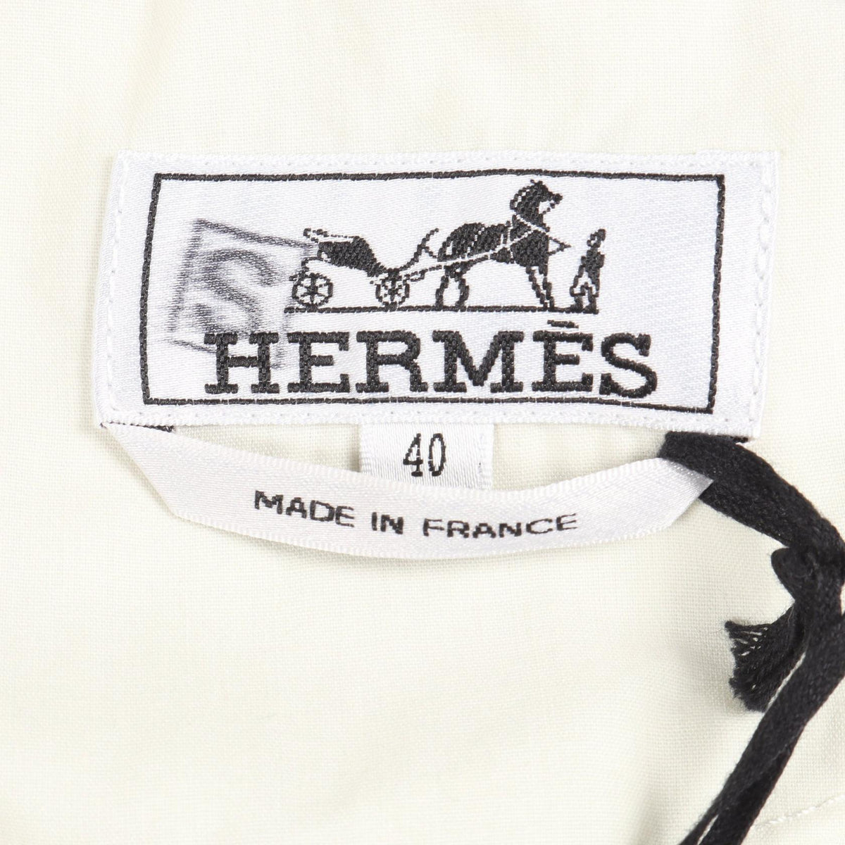 HERMES Button Fly Cotton Chinos Gray Size 40
