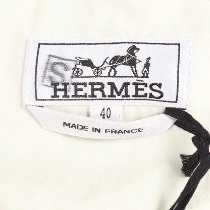 HERMES Button Fly Cotton Chinos Gray Size 40