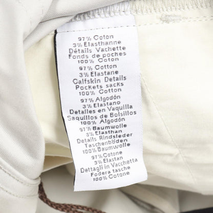 HERMES Button Fly Cotton Chinos Gray Size 40