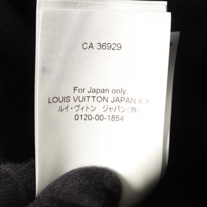 LOUIS VUITTON Black Velour Panel Midi Dress Size 34