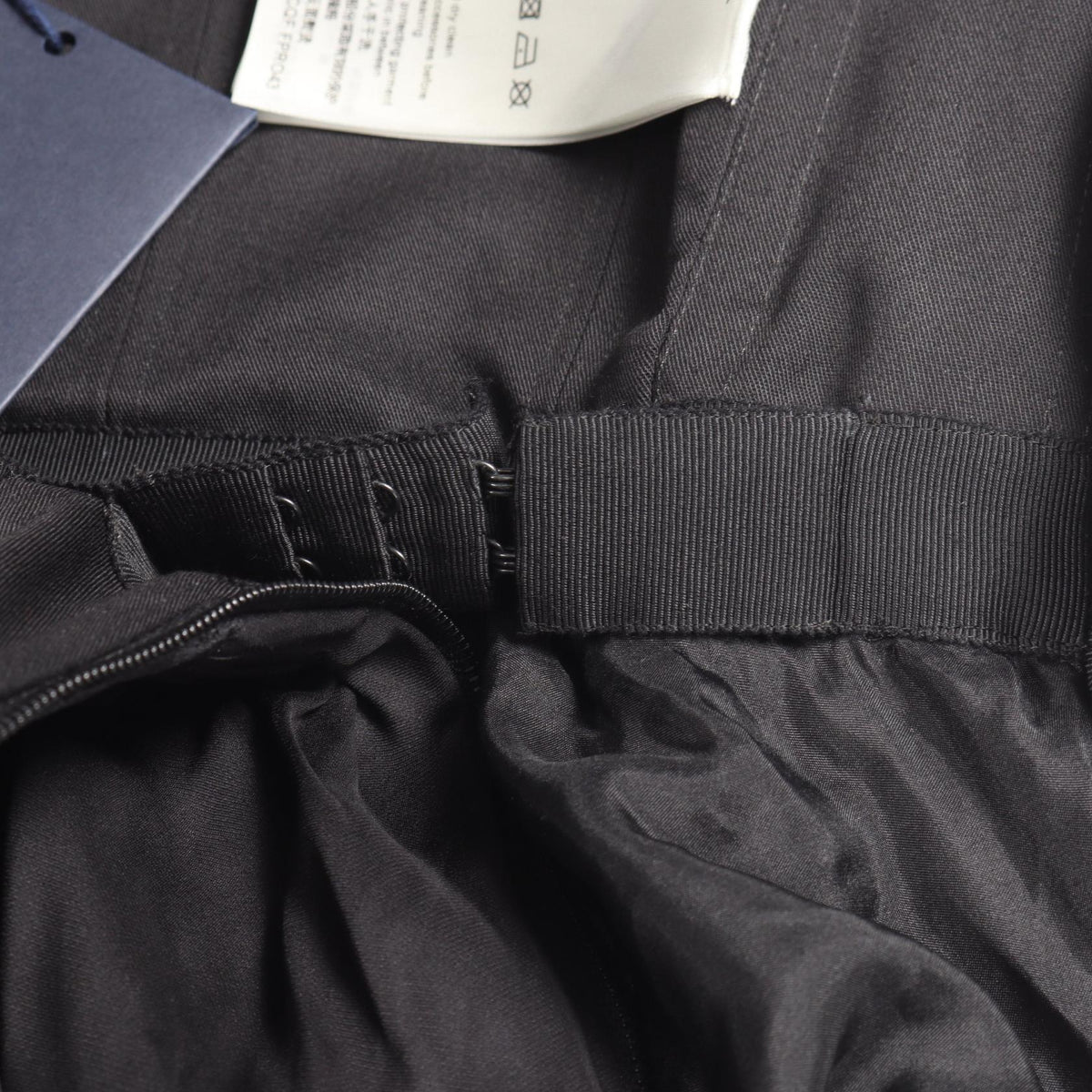 LOUIS VUITTON Black Velour Panel Midi Dress Size 34