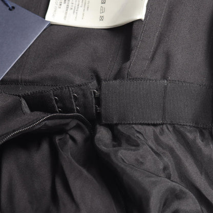 LOUIS VUITTON Black Velour Panel Midi Dress Size 34