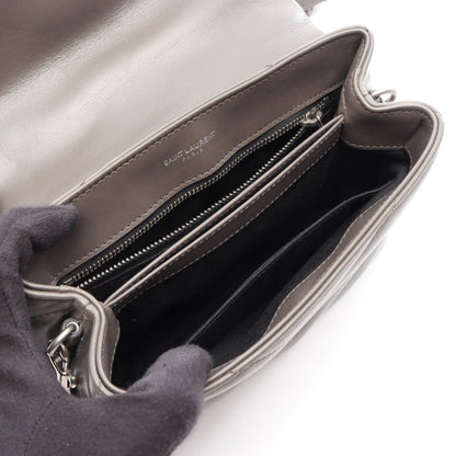 SAINT LAURENT PARIS Loulou Toy Bag Grey