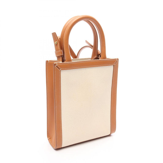 CELINE Mini Vertical Cabas Canvas Handbag