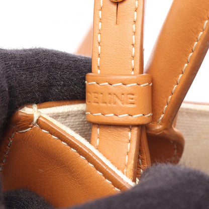 CELINE Mini Vertical Cabas Canvas Handbag