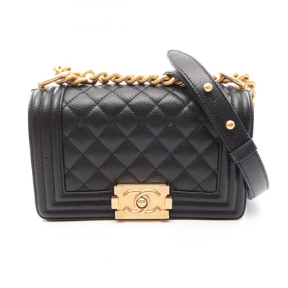 CHANEL Boy Chanel Caviar Skin Shoulder Bag