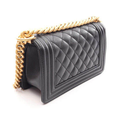 CHANEL Boy Chanel Caviar Skin Shoulder Bag