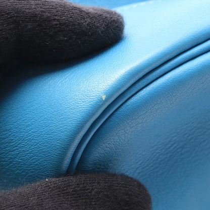 HERMES Plume 28 Verso Veau Bag Blue