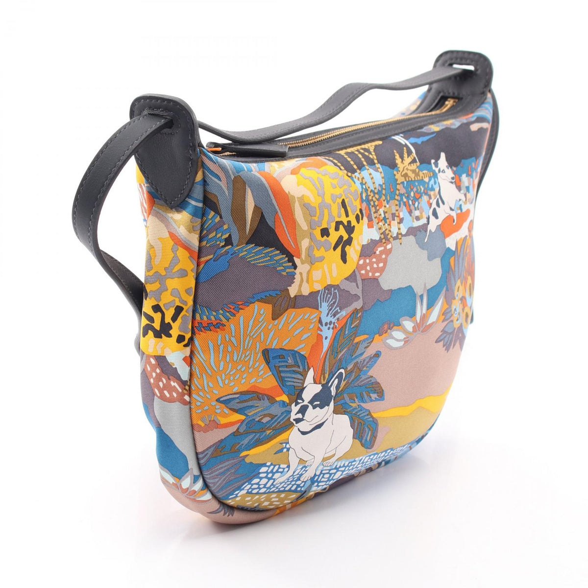 HERMES Sur Soie To Go Caban Shoulder Bag