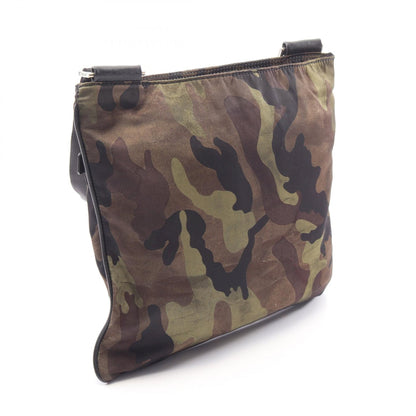 PRADA Tessuto Camouflage Nylon Bag Green