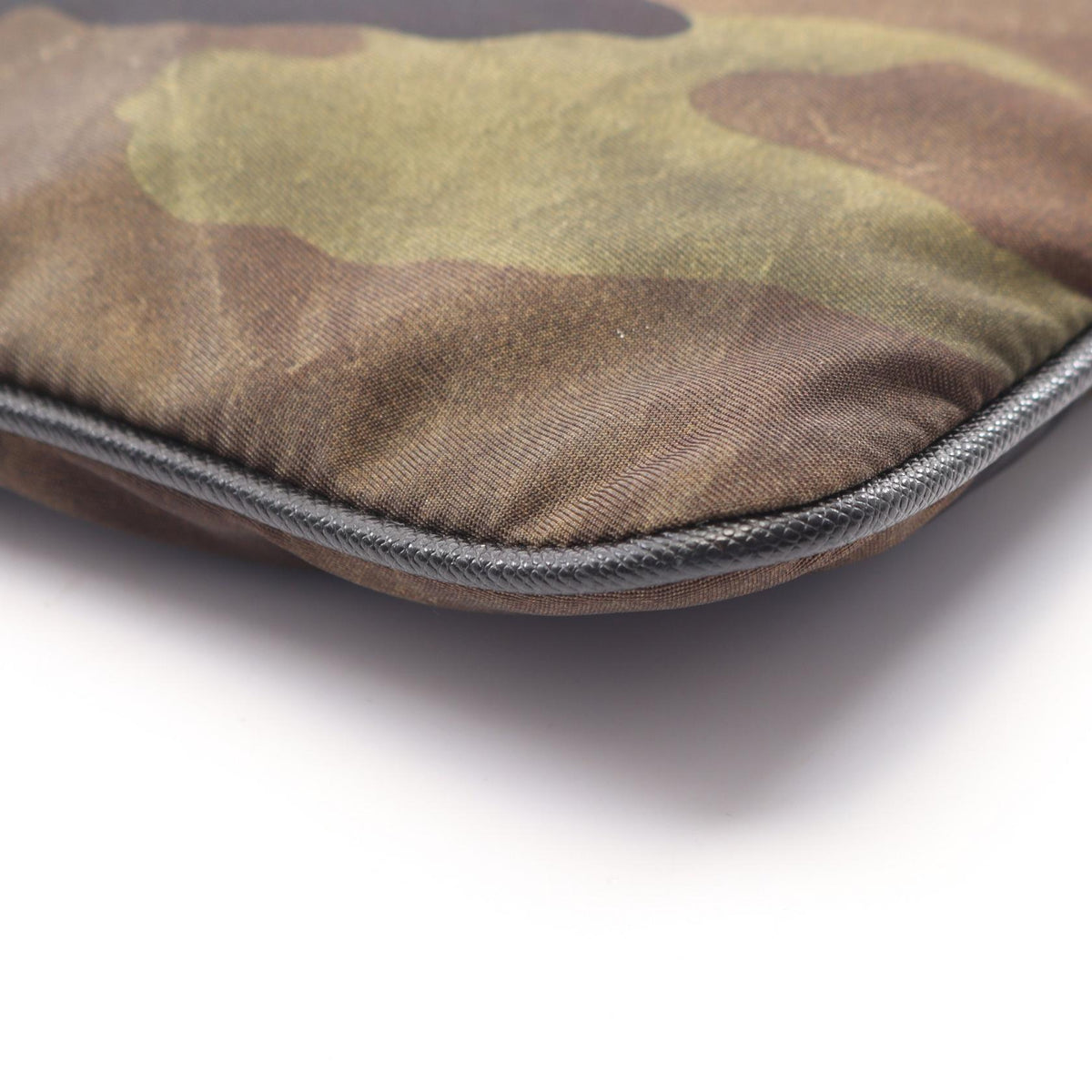PRADA Tessuto Camouflage Nylon Bag Green