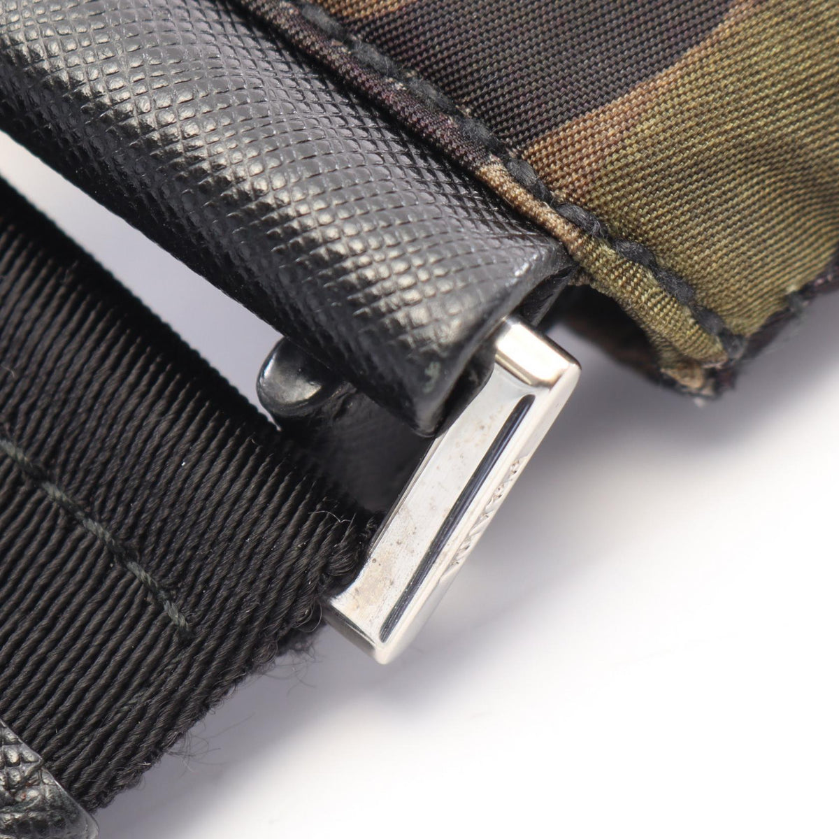 PRADA Tessuto Camouflage Nylon Bag Green