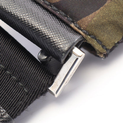 PRADA Tessuto Camouflage Nylon Bag Green