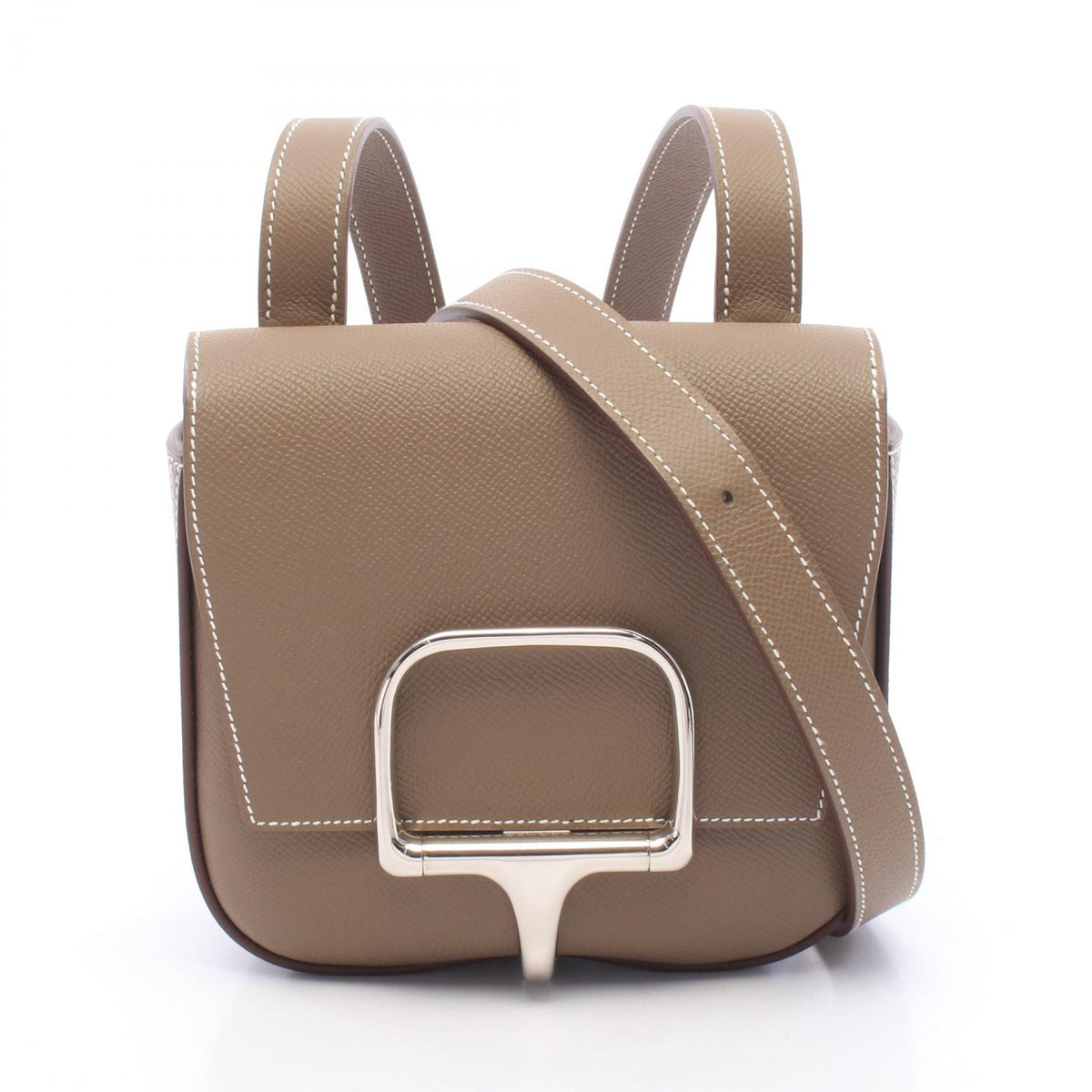 HERMES Della Cavalleria Mini Shoulder Bag Gray