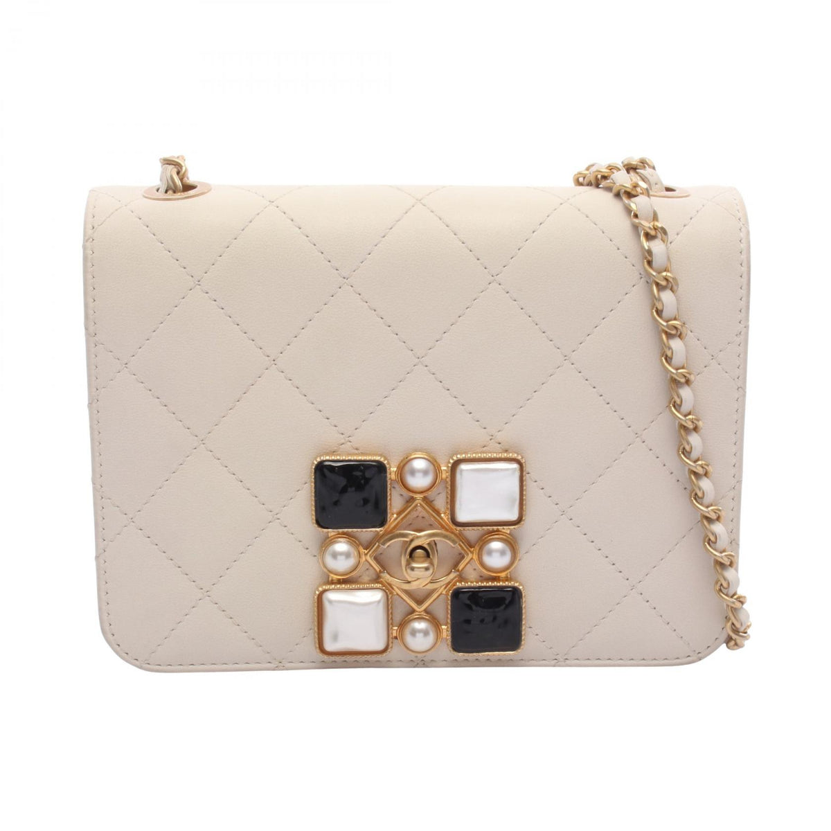 CHANEL Gripoix Matelasse Full Shoulder Bag