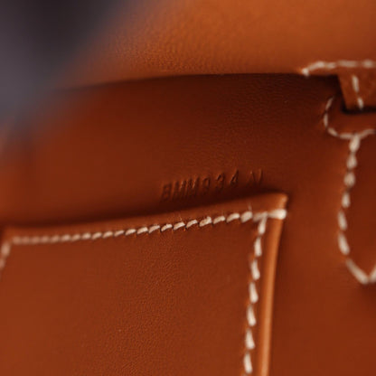 HERMES Mini Kelly 2-Way Bag Brown Epsom
