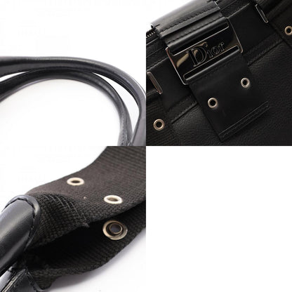 Dior Street Chic Black Leather Tote Bag