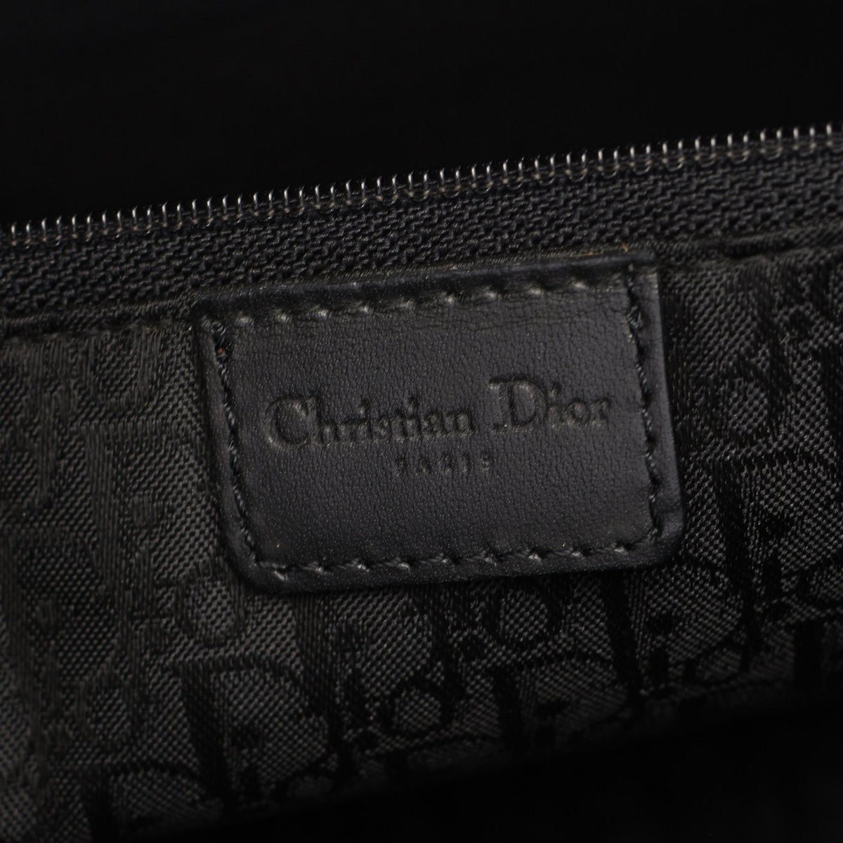 Dior Street Chic Black Leather Tote Bag