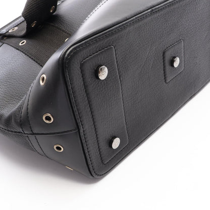 Dior Street Chic Black Leather Tote Bag