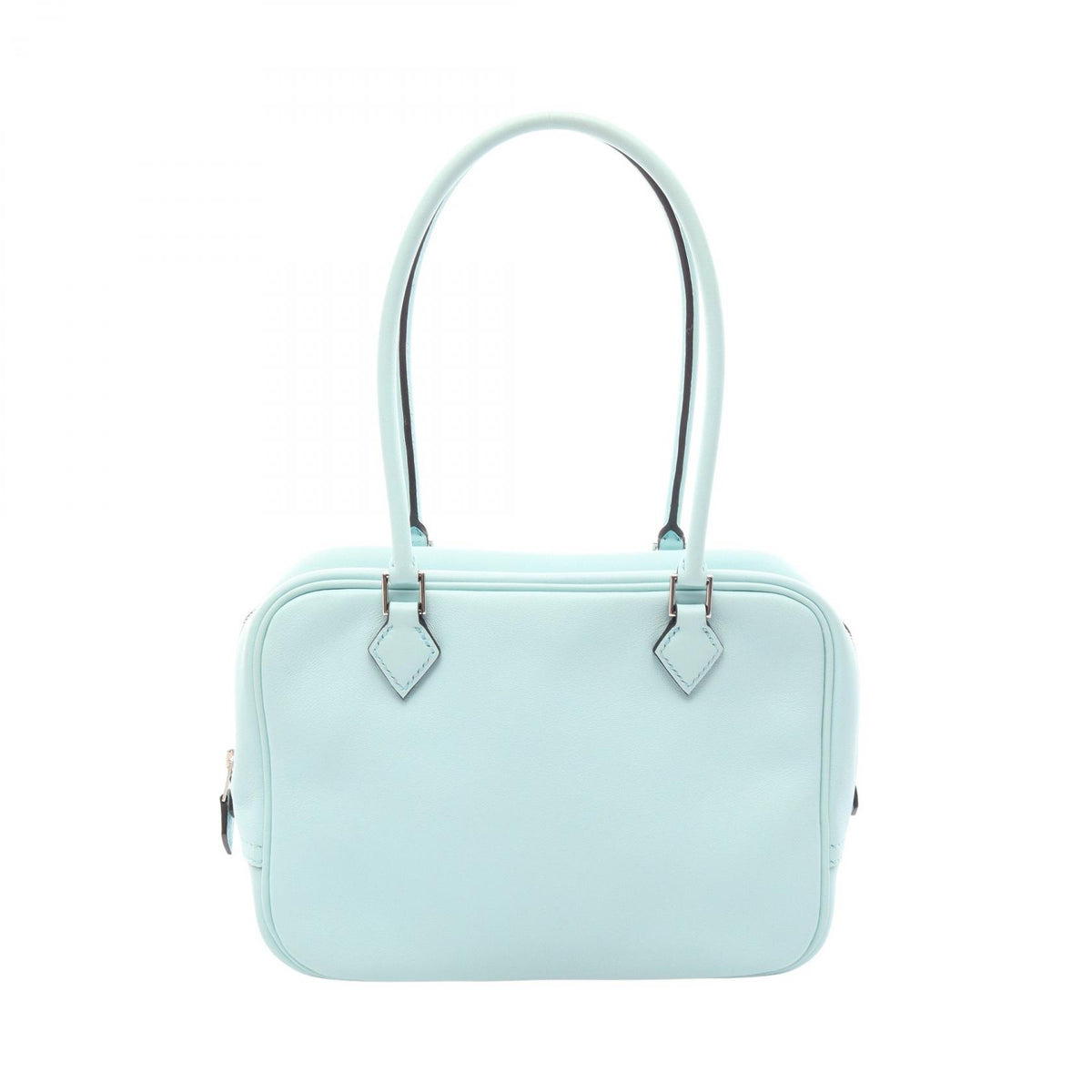 HERMES Plum 2 Mini Swift Blue Atoll Handbag