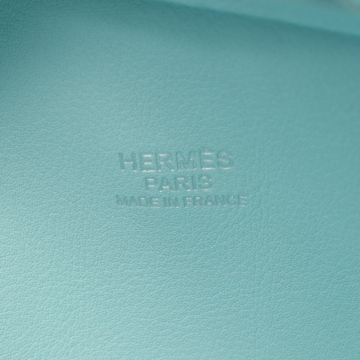 HERMES Plum 2 Mini Swift Blue Atoll Handbag