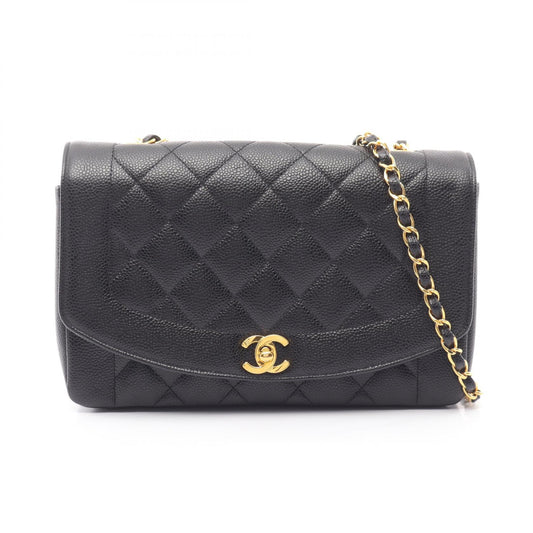 CHANEL Matelassé Diana Flap Bag, Black