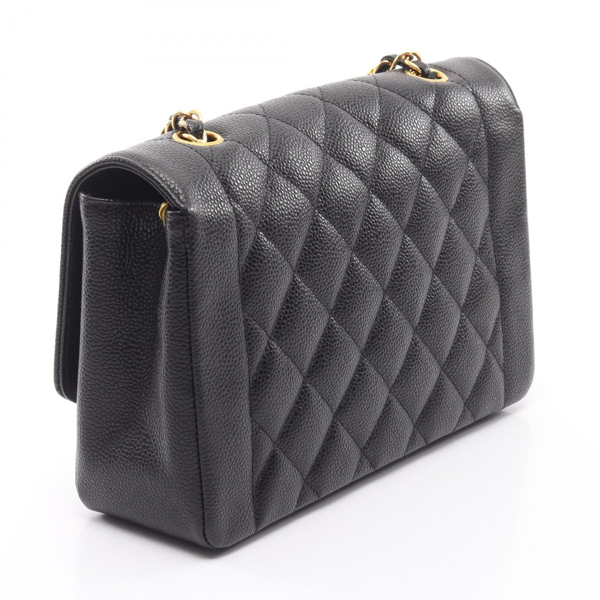 CHANEL Matelassé Diana Flap Bag, Black