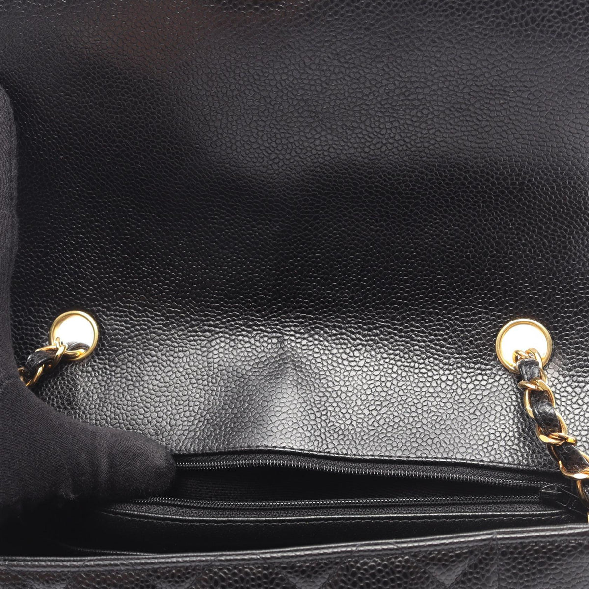 CHANEL Matelassé Diana Flap Bag, Black