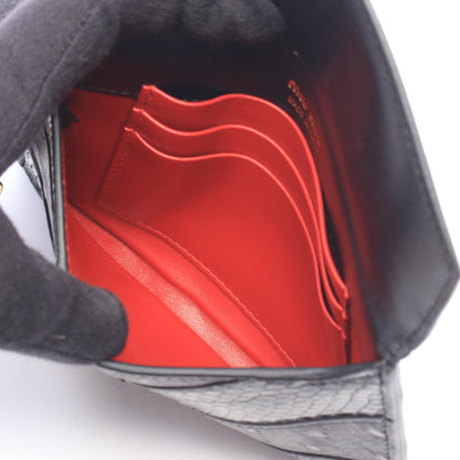 Miu Miu Madras Love Exotic Pouch Black