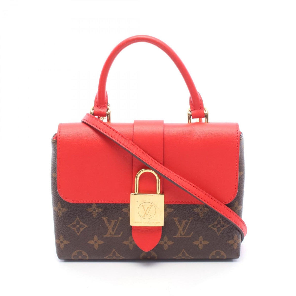 LOUIS VUITTON Rocky BB Bag Red/Brown