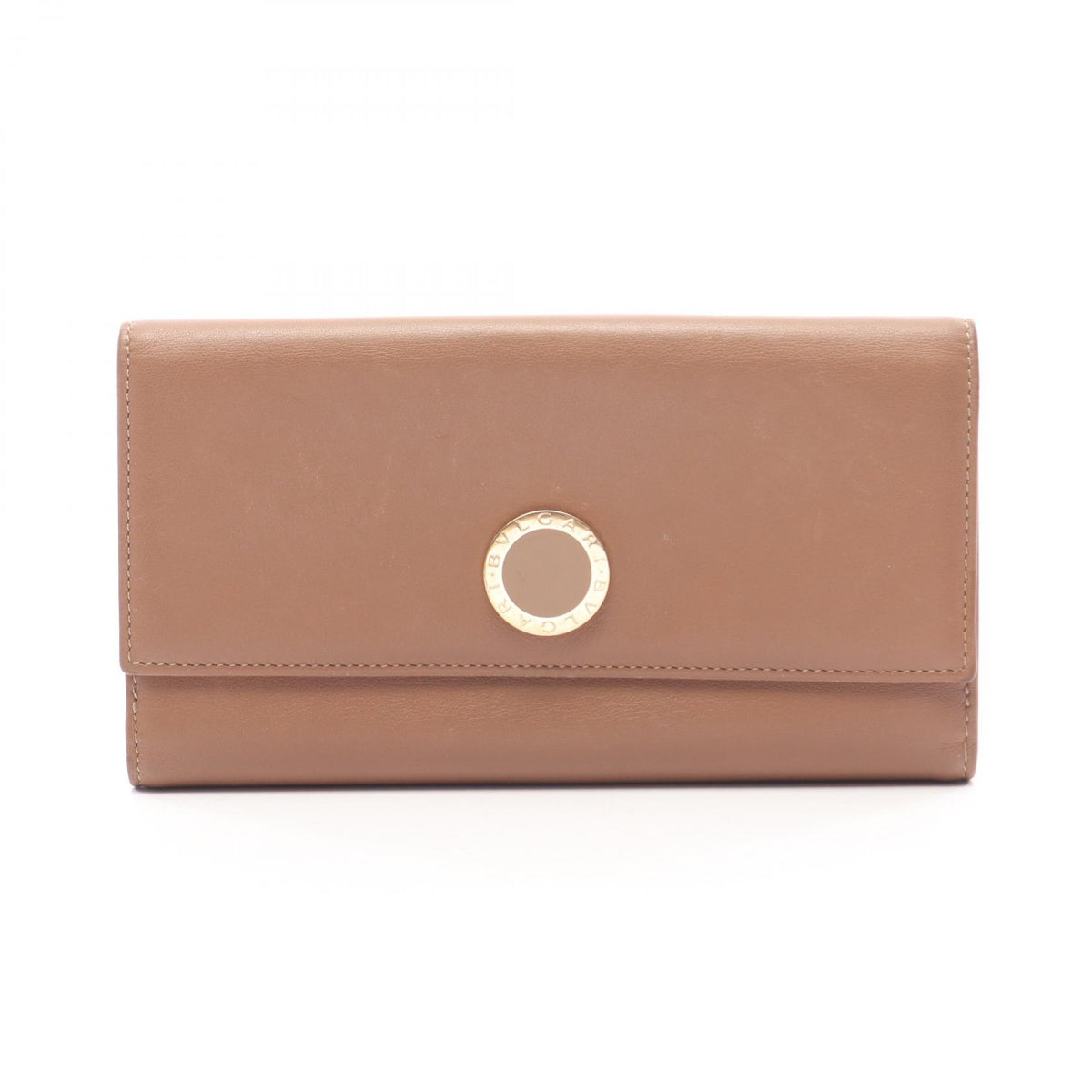 BVLGARI Colore Bi-Fold Long Wallet Brown