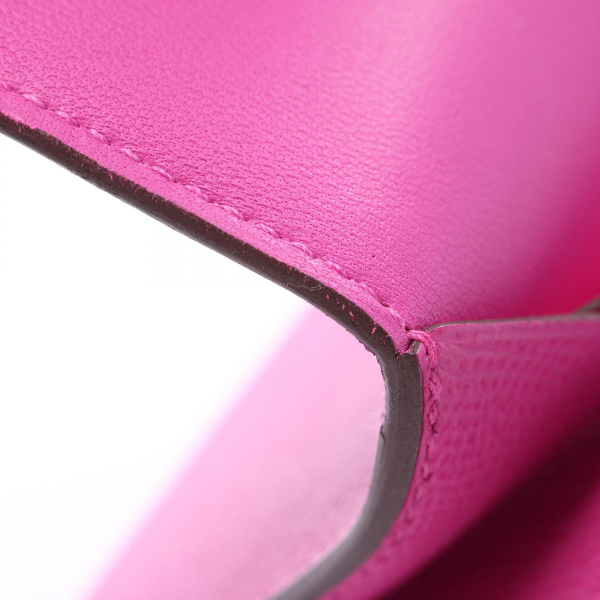 HERMES Constance Long Veau Wallet, Pink