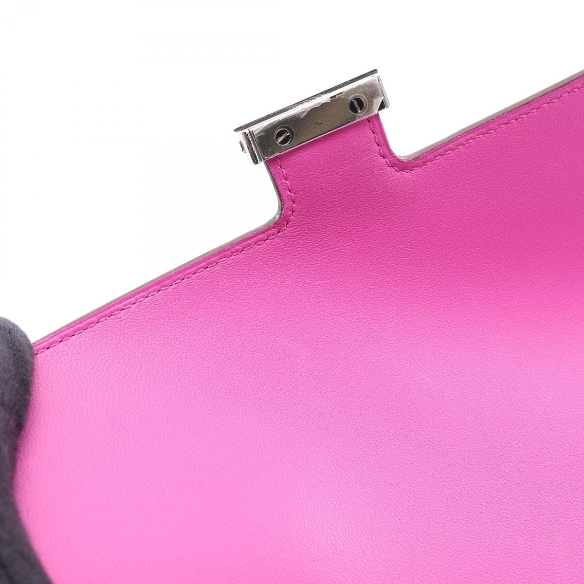 HERMES Constance Long Veau Wallet, Pink