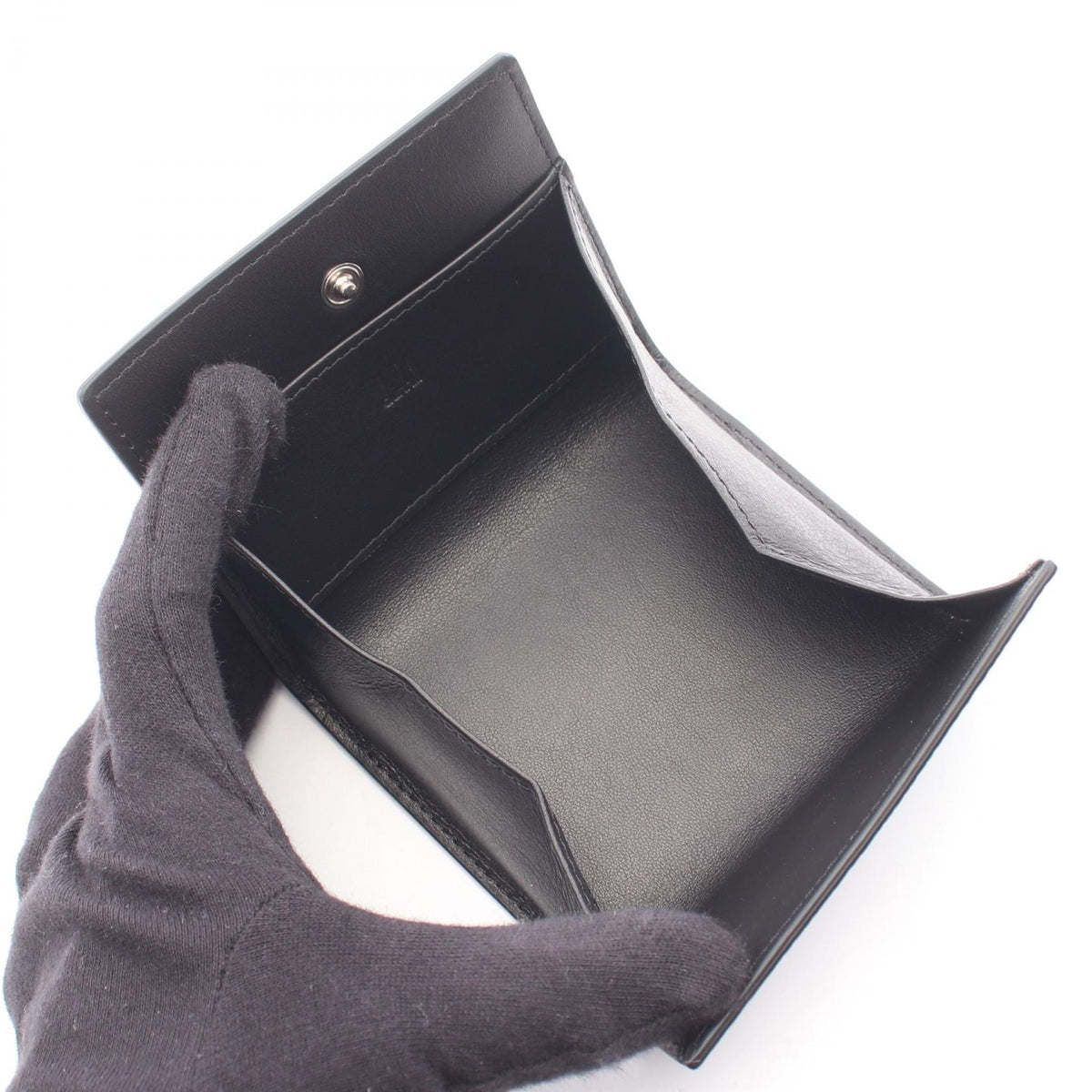 Dunhill Black Leather Coin Case
