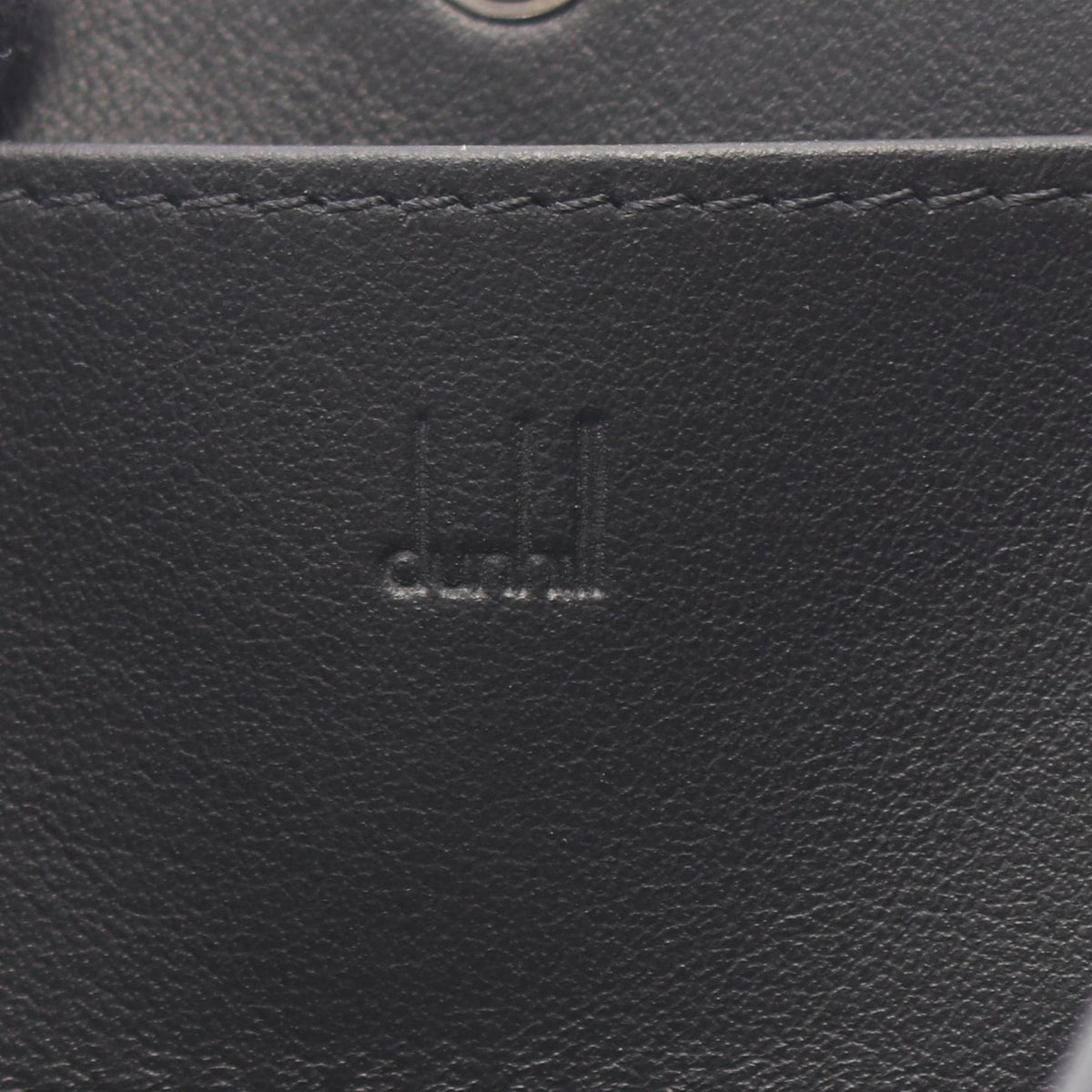 Dunhill Black Leather Coin Case