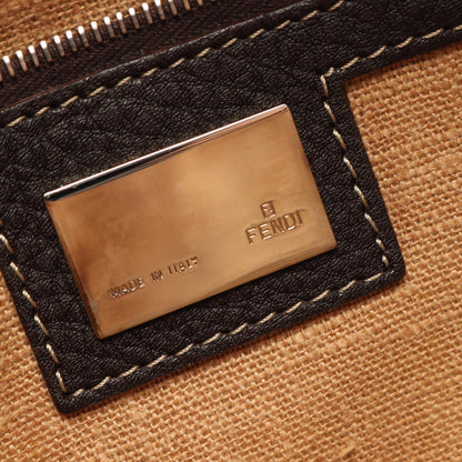 FENDI Selleria Zucca Canvas Shoulder Bag