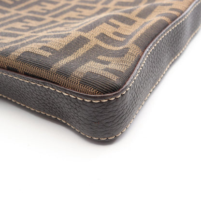 FENDI Selleria Zucca Canvas Shoulder Bag