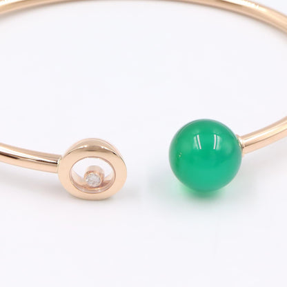 Chopard Happy Diamond Green Bracelet Gold