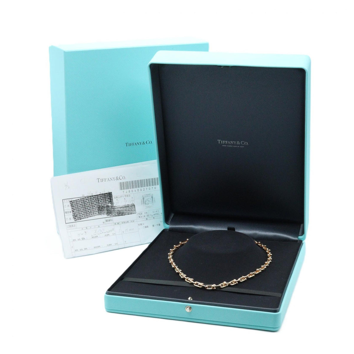 TIFFANY&CO K18PG Pink Gold Hardware Small Necklace