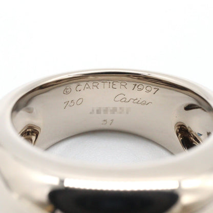 CARTIER Nouvelle Vague K18WG White Gold Ring Size JP 10
