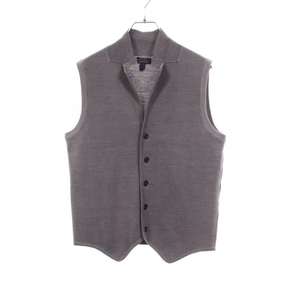 LARDINI Gray Knit Wool Vest Size 48