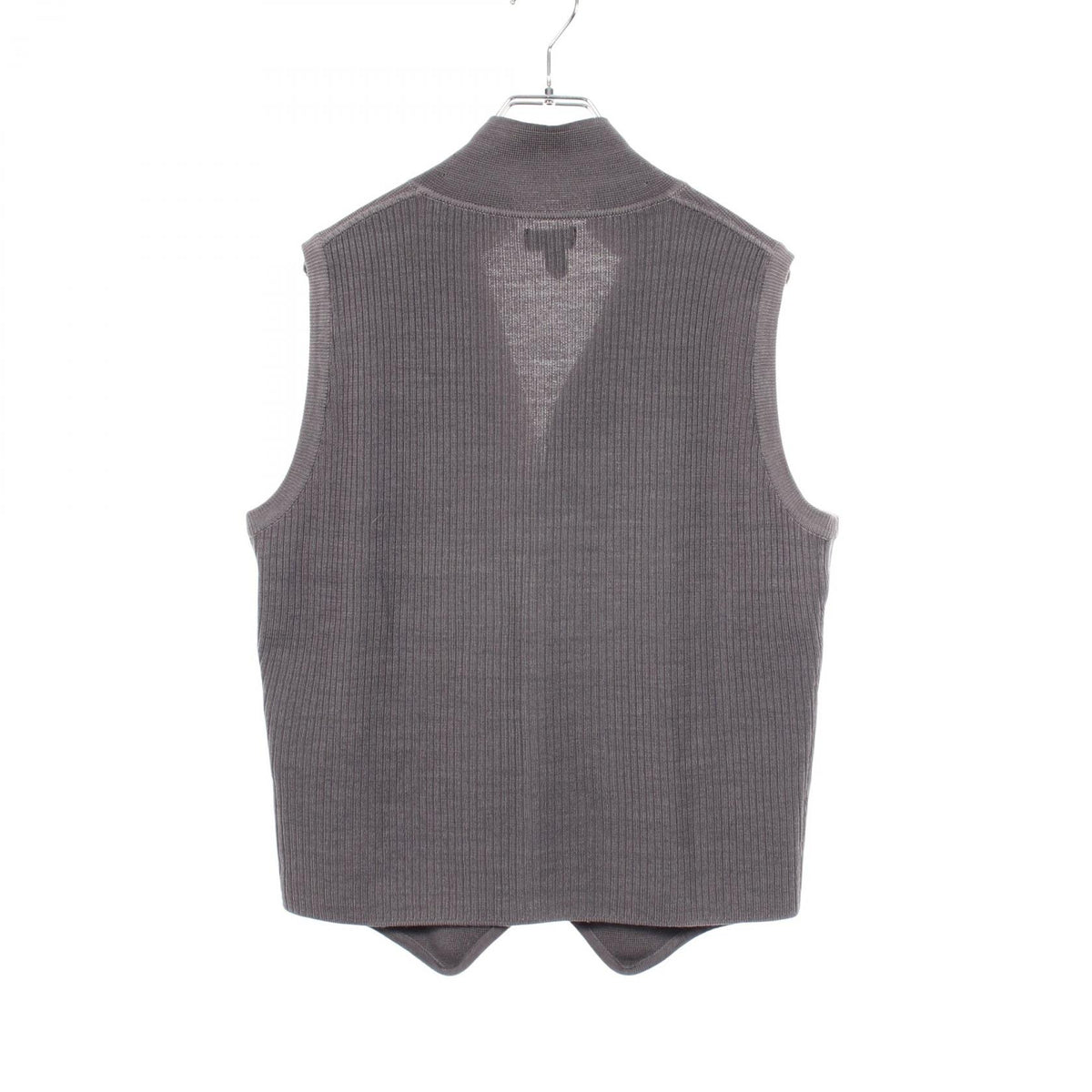LARDINI Gray Knit Wool Vest Size 48