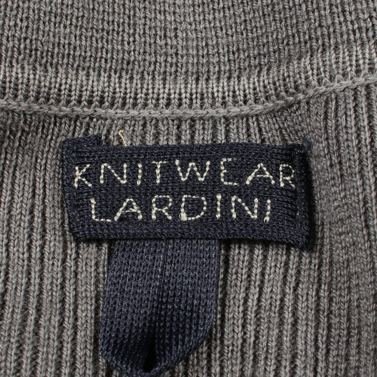 LARDINI Gray Knit Wool Vest Size 48